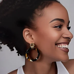 Boucles d’oreilles créole torsade wax