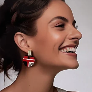 Boucles d’oreilles disque wax