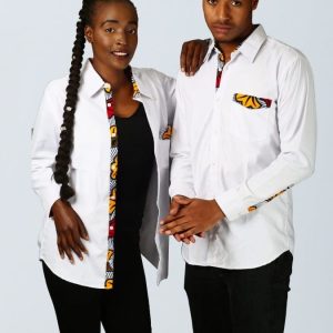 Chemise homme wax et coton