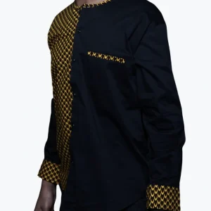 Chemise homme wax et coton