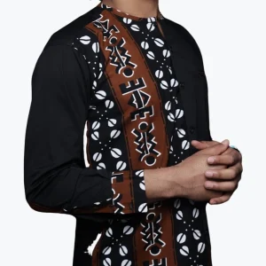 Chemise homme wax et coton