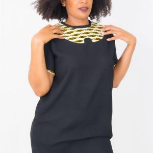 Robe manches courtes