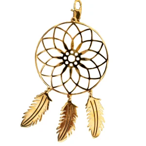 Pendentif doré Attrape reve