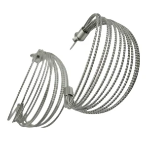 Boucles d'oreilles argenté Perle