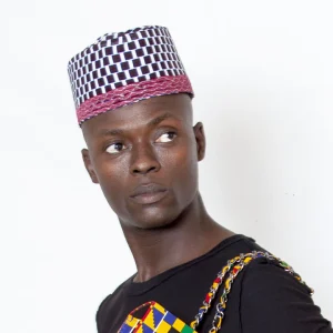 Chapeau wax calot brodé MIXTE Savane