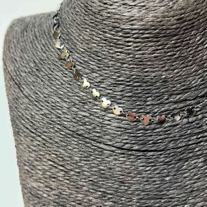 Collier coeur argenté