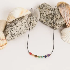 Collier pierres naturelles 16cm