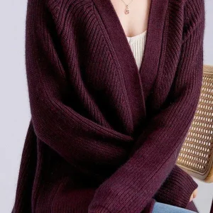 Gilet Long Laine et Cachemire - Lyna