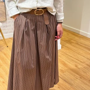 JUPE LONGUE À RAYURES REINA