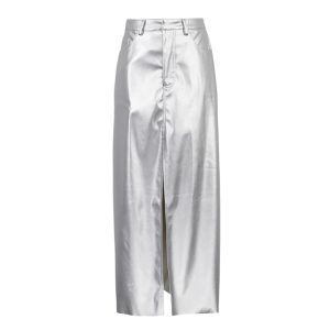 Jupe Simili Cuir Argentée Élégante et Moderne