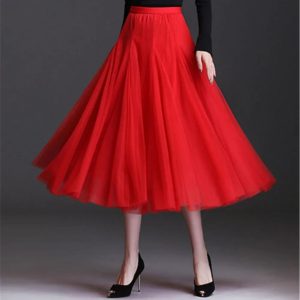 Jupe en Tulle Fine et Longue