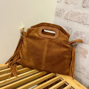 PETIT SAC EN CUIR FRANGES À BANDOULIÈRE MAGGIE