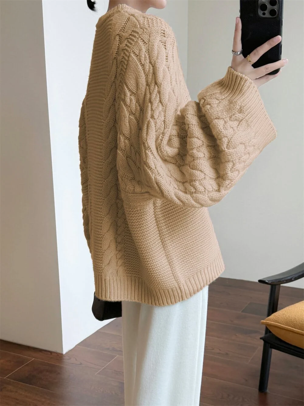 Gros Pull À Torsades - Aïcha – Image 3