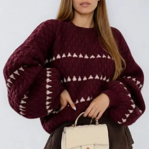 Pull En Maille Point Boule - Kira