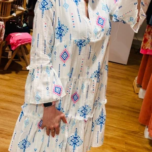 ROBE COURTE BOHÈME BLEUE/ROSE VALA