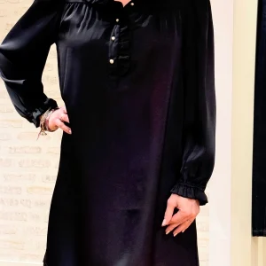 ROBE COURTE SATINÉE ORIANE