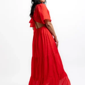 robe longue Lina rouge