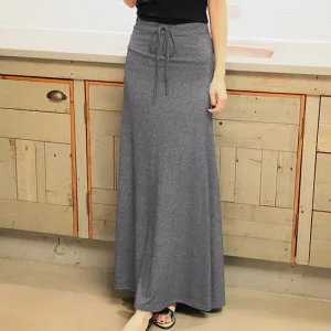 Jupe longue fluide extensible